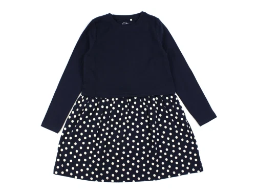 Name It dark sapphire prikket kjole